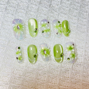 Handgefertigte tragbare Nägel – Schmetterling - Product Image 3