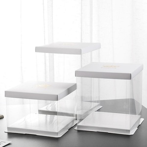 Boîte d'emballage transparente pour gâteaux et biscuits, idéale pour la pâtisserie et les cadeaux - Vente en gros - Product Image 5