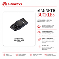 Boucle magnétique personnalisée à dégagement rapide 15mm 16mm pour assemblages de sangles et d'accessoires, approvisionnement en gros OEM ODM pour acheteurs B2B