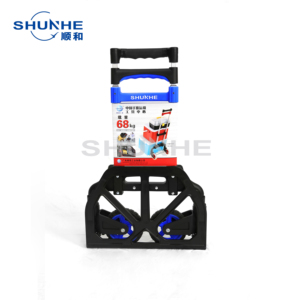 Carrito de Compras Plegable de TPR y PP con Diseño de 2 Ruedas, Capacidad de 60 kg para Transporte de Equipaje y Uso Industrial - Product Image 5