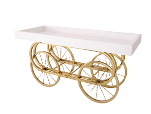 White Metallic <b>Candy</b> <b>Cart</b> for Indoor/Outdoor Wedding Party Decorations and Birthdays Props Wholesale - Product Image 2