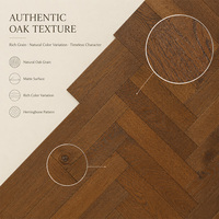 Plancher en bois de qualité supérieure 18/5*190*1200mm Motif en chevrons Texture bois véritable