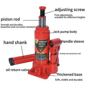 <span class=keywords><strong>Cric</strong></span> hydraulique portable rouge de 2 tonnes pour levage de voiture, <span class=keywords><strong>cric</strong></span> <span class=keywords><strong>compact</strong></span> en acier de 2000 kg, plage de levage 148-278 mm, adapté aux voitures - Product Image 2