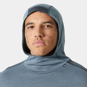 <span class=keywords><strong>Sous</strong></span>-vêtements thermiques en laine mérinos à manches longues imprimés pour homme avec capuche pour la <span class=keywords><strong>randonnée</strong></span>, le ski, couche de base sans couture, chaud - Product Image 5