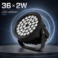 Lampu Sorot LED RGBW 72W 144W untuk Luar Ruangan, Tahan Air IP66, Kecerahan Tinggi, Dapat Disesuaikan, untuk Penerangan Area Bangunan Stadion