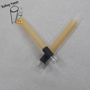 Customized brand logo unbleached brown rice paper glass cigarette cone extra large smoking <b>roll</b> paper - Product Image 1