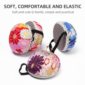 JP, venta al por mayor, accesorio de costura, almohadillas de aguja de estilo japonés, cojín de alfiler tipo reloj de <span class=keywords><strong>mano</strong></span> <span class=keywords><strong>para</strong></span> herramienta de costura Diy - Product Image 4