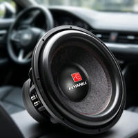 Subwoofer de voiture professionnel HYANKA BSF-12-4 12 pouces 2 voies avec bobine vocale en aluminium 12V RMS 60W pour rénovation/amélioration