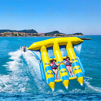 Vente chaude Gonflable D'eau Amusant Poisson Volant Remorquables Fly Fish Tube Sports Nautiques Gonflable Banana Boat