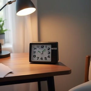 Black Alarm <b>Clock</b> JA7112 CF N - Product Image 3