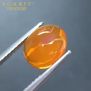 SGARIT high quality eye-clear loose gemstone jewelry with wholesale price 2.03ct natural fire opal