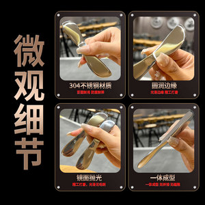 304 Stainless Steel Ice Cream Scoop Thickened Mirror Finish Multi Purpose Fruit Butter Spoon Household Use - Product Image 1