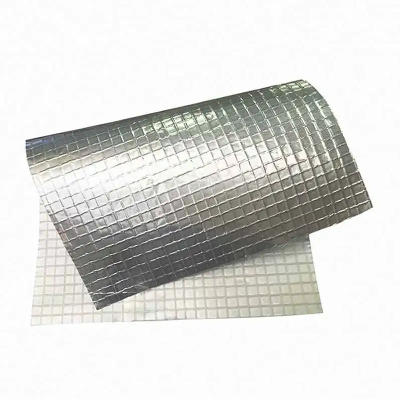 Matériaux d'isolation pour conduit flexible isolé Isolateur PE-HD Grenier Feuilles électriques Feuille d'aluminium Maille en fibre de verre
