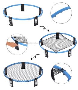 YILU Ensemble de filets ronds de volley-ball Jeu de sport de ballon de plage Filet rond d'extérieur de qualité professionnelle pour la cour, la pelouse et la plage - Product Image 2