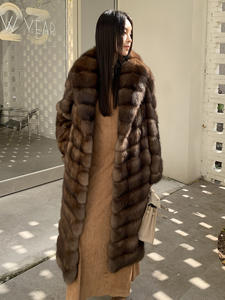 Cappotto Invernale di Lusso in Finta Pelliccia di Zibellino, Viola, Spesso e Caldo, Elegante e Sexy - Product Image 2