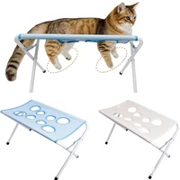 Support de toilettage portable pour chien, hamac pliable pour animaux de compagnie pour la coupe des ongles, le nettoyage des oreilles, le bain, attache de contention pour toilettage de petits chiens et chats