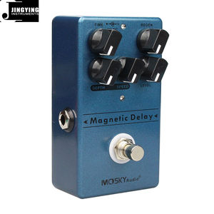 Jingying 2025 Fábrica Hand-Built Série Magnética <span class=keywords><strong>Delay</strong></span> <span class=keywords><strong>Echo</strong></span> 2-em-1 Guitarra Elétrica Baixo Efeito Pedal Peças de Guitarra & Acessórios - Product Image 2