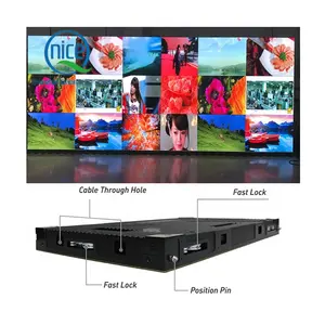 迷你4in1发光二极管面板P0.9 P1.25 P1.56发光二极管屏幕室内小像素间距0.9毫米高清发光二极管电视墙，用于拍摄电视演播室广播