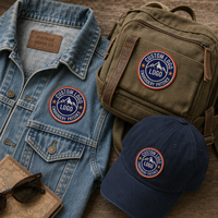 Patchs personnalisés en toile et caoutchouc thermocollants, brodés avec logo de club sportif et nom de marque, pour presse à chaud, respectueux de l'environnement, de la marque Uniquegifts
