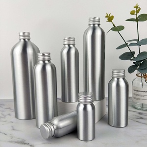 Wholesale Custom Empty 50ml 100ml 120ml 150ml 200ml 250ml Aluminum <b>Bottle</b> With Aluminum Screw Lid - Product Image 5