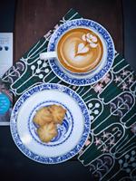 Ensemble tasse et soucoupe à café en porcelaine bleue et blanche, motif chinois, vaisselle en céramique résistante à la chaleur pour café