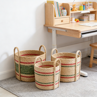 Panier de rangement multifonctionnel en maïs doux, écologique et moderne, fait à la main