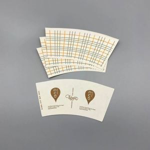 Abanicos de Papel Impresos para Tazas de Café, Abanicos de Papel para Tazas, Precio de Fábrica - Product Image 2