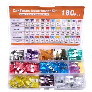 180Pcs Car Fuses Assorted Kit, 60 Mini Blade Car Fuse +60 Standard Fuse Automotive +60 Micro Fuse + Fuse <b>Puller</b> - Product Image 4