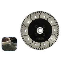 Lame de scie diamantée industrielle OEM JDK Turbo 4-5 pouces pour granit, marbre, pierre d'ingénierie, coupe humide/sèche