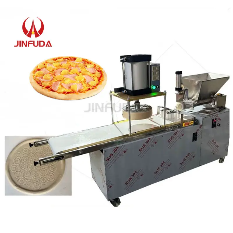 Máquina de prensa de masa de pizza de grano de alta eficiencia máquina para hacer Chapati Naan Roti tortilla Naan eficiente y ahorra trabajo