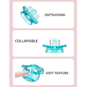 Baby Feeding Dummy Pacifier <strong>Snout</strong> Babi Sleep <strong>Soother</strong> Soothing Newborn Babies Chewing Popping Pacifiers - Product Image 6