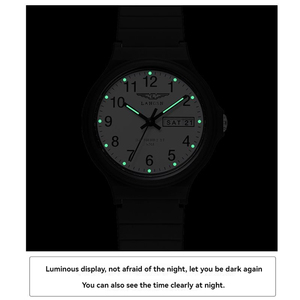 <span class=keywords><strong>Orologio</strong></span> al Quarzo con Doppio Calendario, Stile Minimalista Impermeabile in <span class=keywords><strong>Bianco</strong></span> e Nero, Orologi da <span class=keywords><strong>Donna</strong></span> e da Uomo - Product Image 5