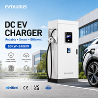 Nueva Estación de Carga Rápida para Vehículos Eléctricos EVTAURUS, Confiable, con Capacidad de Más de 100KW, CCS2, GBT, Chademo