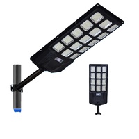 Lampadaire solaire LED tout-en-un 200W 300W 400W, étanche IP65 avec détecteur de mouvement, éclairage routier municipal extérieur