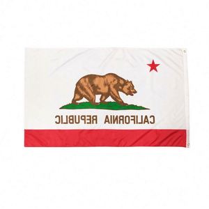 ธงโพลีเอสเตอร์ขายส่ง ธงรัฐอเมริกัน ขนาด 3x5 ฟุต 90x150 ซม. ธงรัฐแคลิฟอร์เนีย สหรัฐอเมริกา - Product Image 2