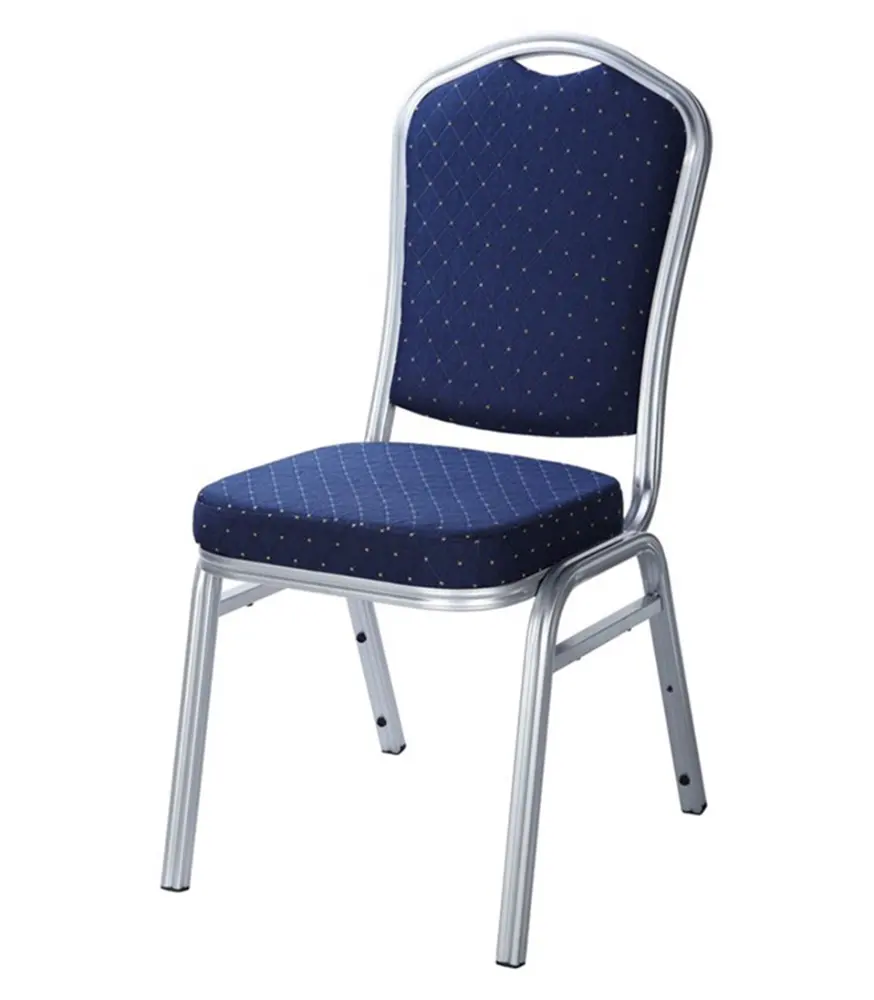2020 थोक सस्ते फैंसी असबाबवाला चांदी क्रोम फ्रेम Stackable भोज इस्तेमाल किया बिक्री के लिए कुर्सियों