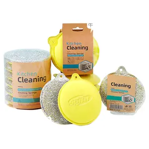 Perfect Scrub Sponges for Kitchen Multipurpose Non-Scratch Sponge Heavy Duty Scouring Pads Fast Cleaning Scrubber Dishes