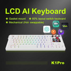 Teclado K1 Pro AI con cable con teclas inteligentes LCD y perillas codificadoras - Product Image 3