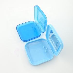 กล่องใส่ฟันปลอมและรีเทนเนอร์กล่องพลาสติกรูปหัวใจสีขาวพร้อมกระจกฝังโลโก้ตามสั่งใช้ในอุตสาหกรรม - Product Image 3