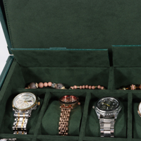 Malles de montre en cuir artificiel crocodile de haute qualité de luxe en usine boîte de rangement pour emballage cadeau personnalisée à 8 emplacements boîte de coffre de montre