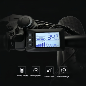 Vélo puissant 350W 36V 8Ah avec cadre en alliage d'aluminium, pneus larges de 26 pouces, frein à disque, <span class=keywords><strong>VTT</strong></span> adulte tout-terrain pour neige avec écran LCD - Product Image 2