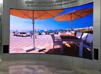 Écran LED intérieur ultra-fin 4K HD P2.5mm, panneau flexible pour installation sans joint, idéal pour les murs de magasin