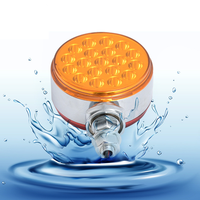 12V 24V LED feux arrière de remorque 3 pouces rond Double face rouge ambre camion feux de recul feu de position