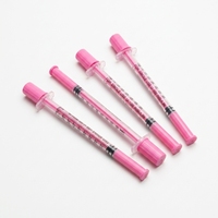 100 pièces/boîte Seringues à insuline jetables Emballage individuel Acier inoxydable Certifié CE Multi-tailles 0,3 ml 0,5 ml 1 ml 6 mm 8 mm 13 mm