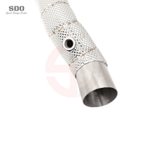 Tubo de Escape de Acero Inoxidable SDO para Ferrari 488 3.9T V8 2015-2019, Kit de Tubo Crudo Soldado TIG de Alto Rendimiento y Alta Temperatura