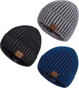 Gorros de Invierno Personalizados con Logotipo para Unisex, 100% Algodón, Tejido Acanalado, Forro de Piel Sintética, Relleno de Poliéster, Gruesos y Cálidos para Uso Diario - Product Image 4