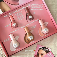 Boîte d'expédition personnalisée haut de gamme réutilisable pour ensemble de maquillage cosmétique, emballage éponge, fermeture magnétique, pelliculage mat, carton ondulé, revêtement UV