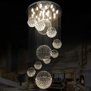 Luminária pendente para hotel, luminária de teto nórdica personalizada para sala de estar, luminária americana com pingente de luz