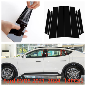 อุปกรณ์ตกแต่งภายนอกรถ <span class=keywords><strong>Ford</strong></span> <span class=keywords><strong>Everest</strong></span> evos 15-2024สติกเกอร์คอลัมน์กลาง<span class=keywords><strong>สี</strong></span>ดำสดใสกรอบประตูฝาครอบตกแต่งหน้าต่าง - Product Image 3