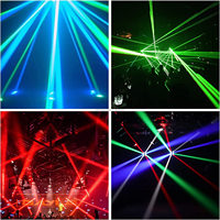Mini lumière menée d'araignée 8*3w Rgbw 4in1 Disco lumière tête mobile DJ équipement 8eye faisceau d'araignée